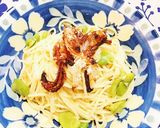 空豆のパスタ　オニオン添え作り方6写真