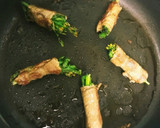 簡単‼美味しい‼のらぼう菜の肉巻き♪作り方4写真