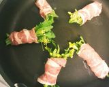 簡単‼美味しい‼のらぼう菜の肉巻き♪作り方3写真