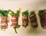 簡単‼美味しい‼のらぼう菜の肉巻き♪作り方2写真