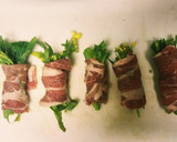 簡単‼美味しい‼のらぼう菜の肉巻き♪作り方2写真