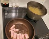 牛乳とチーズと卵で作るカルボナーラ作り方1写真