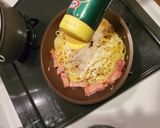 牛乳とチーズと卵で作るカルボナーラ作り方5写真
