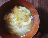 白菜と春雨と卵のスープ*･作り方6写真