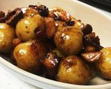 新じゃがときのこのベーコン甘辛炒め作り方5写真