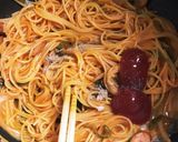 フライパン一つで！ワンポットナポリタン作り方4写真