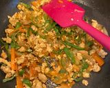 簡単 ごぼうの鷄ミンチと野菜あんかけ作り方5写真