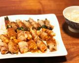 子供と作る　簡単ジャガチーズ肉巻き作り方5写真