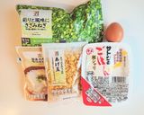 パックご飯で作る「天かすとろろご飯」作り方1写真
