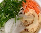 糸こんにゃくで野菜のチャプチェ風？作り方1写真