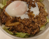 簡単ウマウマ♪ひき肉とキノコのあんかけ丼作り方8写真