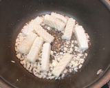 スナップエンドウとイカの豆豉炒め作り方3写真