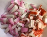 玉子あんかけ豆腐の茶巾蒸し作り方3写真