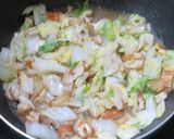 牡蠣油香る☆白菜と竹輪の中華風塩焼きそば作り方6写真