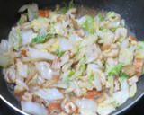 牡蠣油香る☆白菜と竹輪の中華風塩焼きそば作り方6写真