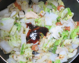 牡蠣油香る☆白菜と竹輪の中華風塩焼きそば作り方5写真