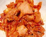鶏と野菜炒め(ヤンニョムチキン風)作り方9写真