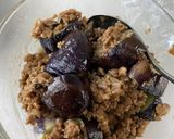 シソたっぷり！レンチンなすの肉味噌和え作り方3写真