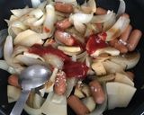 皮なしウィンナーで酢豚風〜ケチャップあん作り方2写真
