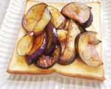 茄子の焦がしバター醤油トースト作り方7写真