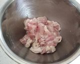 鶏肉と玉ねぎの甘酢あんかけ作り方1写真