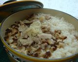 ルクや土鍋で　生姜風味の炊き込みご飯作り方5写真