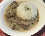 材料これだけ！絶品白いビーフストロガノフ作り方8写真