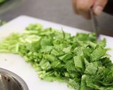 川俣菜のおかかとエリンギ炒め作り方1写真