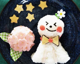 てるてる坊主とあじさいのおにぎり作り方7写真