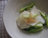 かぶ・かぶの葉・生姜の酢の物♪作り方5写真