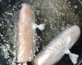 熱湯にどぼん放置！寝かさない鶏ハム作り方5写真