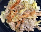 豚薄切り肉のマヨポン炒め作り方9写真