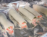焼売の皮で作る簡単カニカマおつまみ！作り方3写真