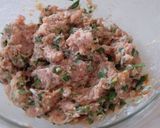 簡単♪味噌マヨ風味の鶏つくね作り方1写真