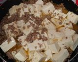 母の日に！カラフル麻婆豆腐作り方4写真