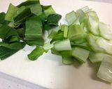 ☆チンゲン菜の中華スープ♪作り方1写真