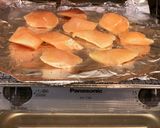 トースターで。鳥ささみマヨパン焼き。作り方2写真