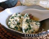 モロヘイヤとお豆腐のレンジ蒸し作り方6写真