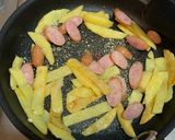 ソーセージでジャーマンポテト風作り方3写真