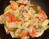 生姜香るセロリとトマトと豚肉の中華炒め作り方6写真