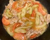 生姜香るセロリとトマトと豚肉の中華炒め作り方7写真