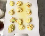レンジチヂミ風芋餅入梅干しカレードーム蒸作り方14写真