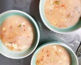 レンジキムチクリームひき肉のせドーム蒸し作り方8写真