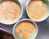 レンジキムチクリームひき肉のせドーム蒸し作り方9写真