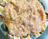 レンジキムチクリームひき肉のせドーム蒸し作り方15写真