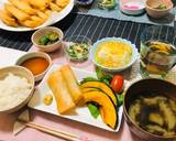 今晩の夕飯・春巻きメインの晩ご飯作り方6写真