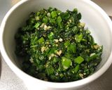 大量消費　かき菜のふりかけ作り方5写真