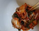 キムチ納豆の油揚げ焼き（きんちゃく風）作り方3写真
