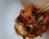 キムチ納豆の油揚げ焼き（きんちゃく風）作り方3写真