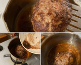 キノコと デミソースの 煮込みハンバーグ作り方9写真